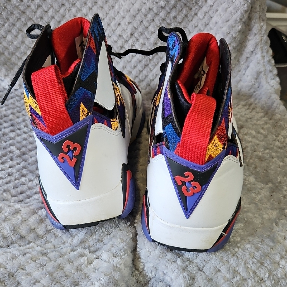 Jordan Red and Black High-Top Sneakers - Picture 5 of 8